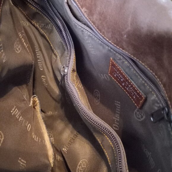 Marino Orlandi Brown Leather Shoulder bag - Picture 7 of 8